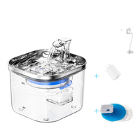HKM-8985277 Automatic Stainless Steel Water Fountain for Dogs and Cats - 2L Capacity with Ultra-Quiet Pump