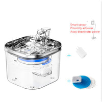 HKM-8985277 Automatic Stainless Steel Water Fountain for Dogs and Cats - 2L Capacity with Ultra-Quiet Pump