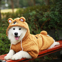HKM-8987581 Cozy Thickened Winter Clothing for Medium and Large Dogs - Cute Tiger and Panda Styles