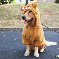 HKM-8987581 Cozy Thickened Winter Clothing for Medium and Large Dogs - Cute Tiger and Panda Styles