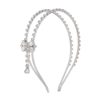 HKM-898771 White Alloy Geometric Hair Headband for Women