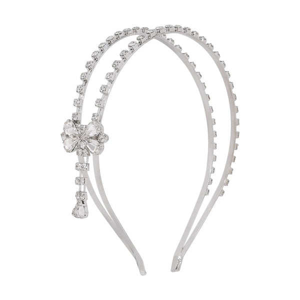 HKM-898771 White Alloy Geometric Hair Headband for Women