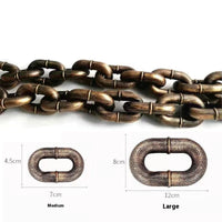 HKM-8988989 Dog Leash with Handle - Available in Bronze, Antique Silver, and Black in Multiple Lengths