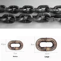 HKM-8988989 Dog Leash with Handle - Available in Bronze, Antique Silver, and Black in Multiple Lengths