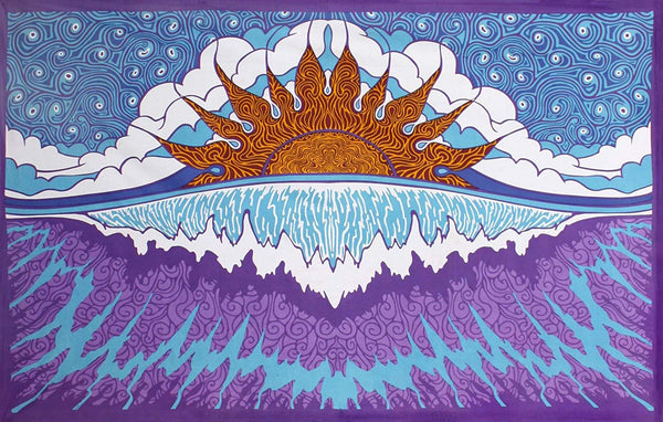 HKM-898899 Vibrant Polyester Printed Tapestry for Home Décor