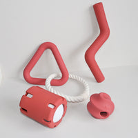 HKM-8990013 Durable Chew-Resistant Dog Toy Set in Assorted Colors - Small and Large Options Available