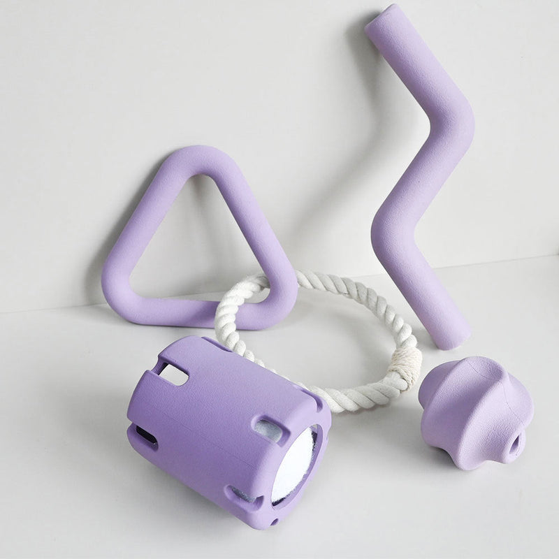 HKM-8990013 Durable Chew-Resistant Dog Toy Set in Assorted Colors - Small and Large Options Available