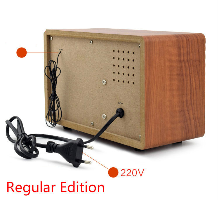 HKM-899027 Retro Wooden Bluetooth Radio with FM/AM and Adjustable Tone