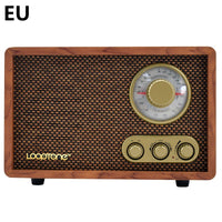 HKM-899027 Retro Wooden Bluetooth Radio with FM/AM and Adjustable Tone