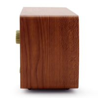HKM-899027 Retro Wooden Bluetooth Radio with FM/AM and Adjustable Tone