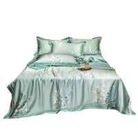 HKM-899027 Tencel Summer Quilt Set - 4-Piece Air-Conditioning Bedding, Breathable and Machine Washable