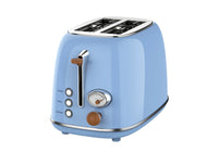 HKM-899091 Stainless Steel 2-Slice Toaster with Bun Warmer for Effortless Breakfasts