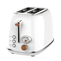 HKM-899091 Stainless Steel 2-Slice Toaster with Bun Warmer for Effortless Breakfasts