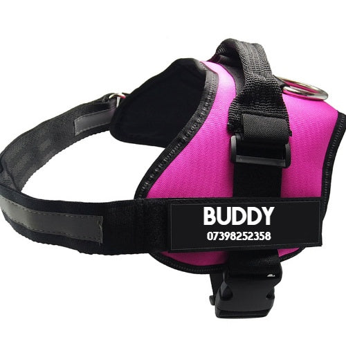 HKM-8991037 Adjustable No-Pull Dog Harness with Reflective Straps and Sturdy Handle for Outdoor Activities