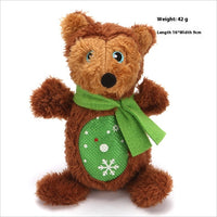 HKM-8994621 Christmas-Themed Tear-Resistant Plush Pet Toy for Cats and Dogs