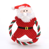 HKM-8994621 Christmas-Themed Tear-Resistant Plush Pet Toy for Cats and Dogs