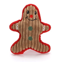HKM-8994621 Christmas-Themed Tear-Resistant Plush Pet Toy for Cats and Dogs