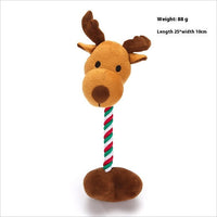 HKM-8994621 Christmas-Themed Tear-Resistant Plush Pet Toy for Cats and Dogs