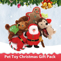 HKM-8994621 Christmas-Themed Tear-Resistant Plush Pet Toy for Cats and Dogs