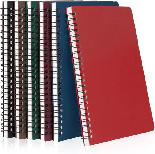 HKM-899475 A5 Lined Spiral Notebooks - 50 Sheets, Eco-Friendly Journal for Work and Study