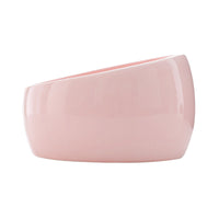 HKM-8995133 Ceramic Cat Food Bowl with Lead-Free Color Glaze, 1000ml Capacity, Enlarged Design for Easy Feeding