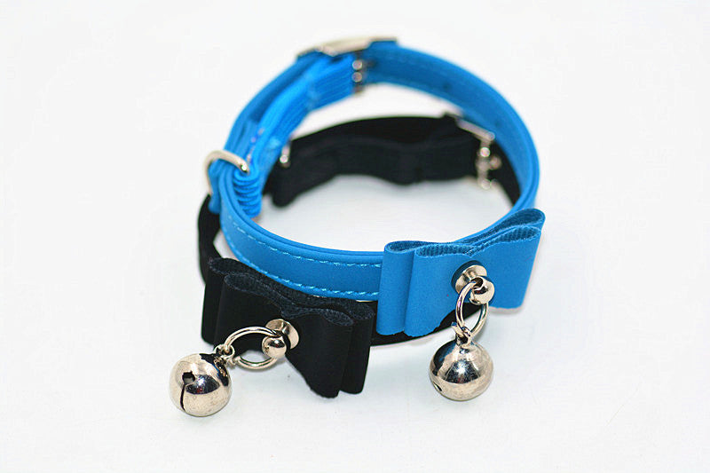 HKM-8996925 Cute Bow Tie Bell Collar for Small Dogs
