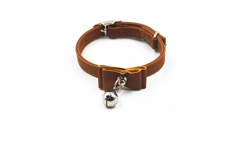 HKM-8996925 Cute Bow Tie Bell Collar for Small Dogs