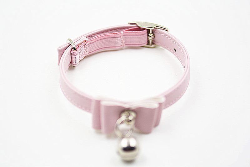 HKM-8996925 Cute Bow Tie Bell Collar for Small Dogs