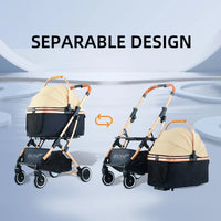 HKM-899859 Folding Outdoor Pet Stroller for Small Dogs and Cats