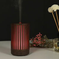 HKM-899859 Hollowed Wood Pattern Aromatherapy Humidifier for Relaxation and Comfort