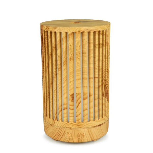 HKM-899859 Hollowed Wood Pattern Aromatherapy Humidifier for Relaxation and Comfort