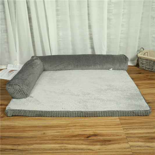HKM-8998973 Washable Removable Dog Mat for Medium & Large Pets - Available in Grey, Coffee, Mauve