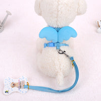 HKM-9000509 Pet Walking Hand-Holding Rope with Angel Wings Design - Available in Multiple Colors