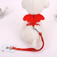HKM-9000509 Pet Walking Hand-Holding Rope with Angel Wings Design - Available in Multiple Colors