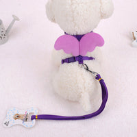 HKM-9000509 Pet Walking Hand-Holding Rope with Angel Wings Design - Available in Multiple Colors