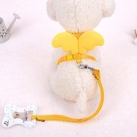 HKM-9000509 Pet Walking Hand-Holding Rope with Angel Wings Design - Available in Multiple Colors
