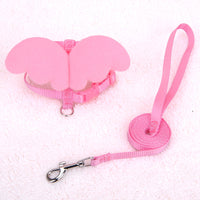 HKM-9000509 Pet Walking Hand-Holding Rope with Angel Wings Design - Available in Multiple Colors