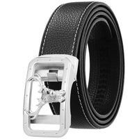 HKM-900051 Personalised Eagle Head Design Stainless Steel Buckle Leather Belt