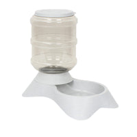 HKM-9000893 Frosted Texture Plastic Automatic Pet Feeder and Drinking Fountain Combo