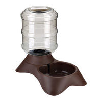 HKM-9000893 Frosted Texture Plastic Automatic Pet Feeder and Drinking Fountain Combo