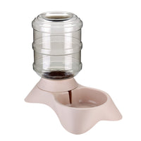 HKM-9000893 Frosted Texture Plastic Automatic Pet Feeder and Drinking Fountain Combo