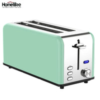 HKM-900243 4-Slice Electric Toaster with Smart Touch Screen and Dust Cover for Modern Kitchens