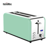 HKM-900243 4-Slice Electric Toaster with Smart Touch Screen and Dust Cover for Modern Kitchens