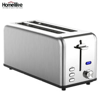 HKM-900243 4-Slice Electric Toaster with Smart Touch Screen and Dust Cover for Modern Kitchens