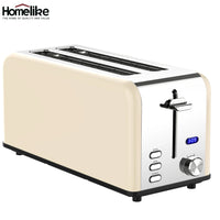 HKM-900243 4-Slice Electric Toaster with Smart Touch Screen and Dust Cover for Modern Kitchens