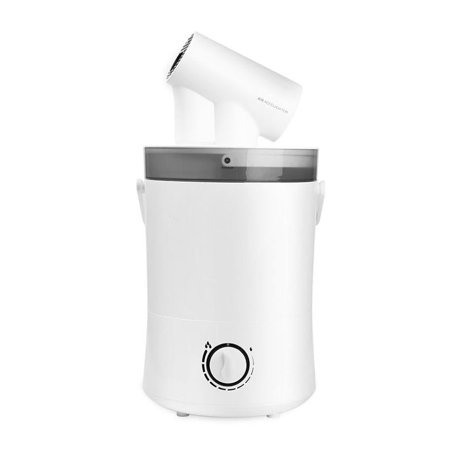 HKM-900435 Portable Automatic Head-Shaking Aromatherapy Air Humidifier - 4.1-6.0L Capacity, 200-350ml/h, Mechanical Operation, 2-8 Hours Timer