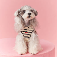 HKM-9005245 Schnauzer Teddy Bichon Cotton Cartoon Sleeveless Vest for Pets