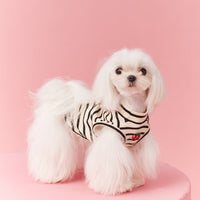 HKM-9005245 Schnauzer Teddy Bichon Cotton Cartoon Sleeveless Vest for Pets