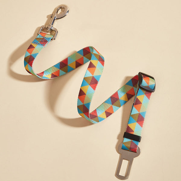 HKM-9006269 Nylon Pet Car Seat Belt with Hand Holding Rope for Dogs - Various Colors Available