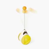 HKM-9007293 Cat Rotating Windmill Scratching Toy with Suction Base and Luminous Ball